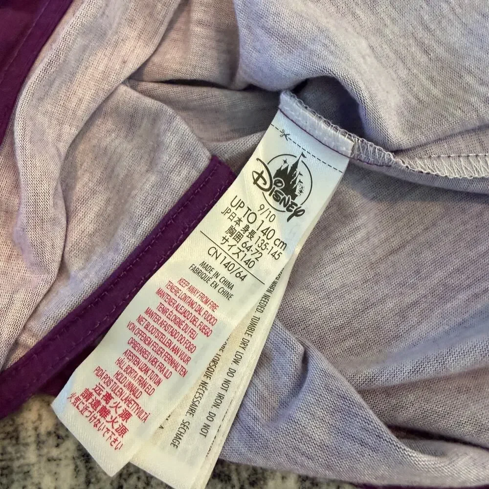 Disney Store Villains Nightshirt Girls Purple Not Bossy‎ I'm The Queen Size 9/10